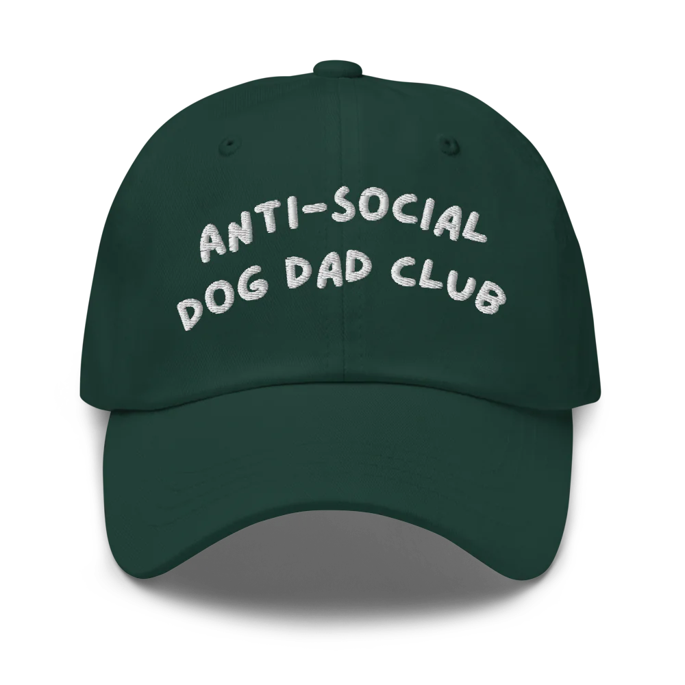 Anti-social dog dad club hat