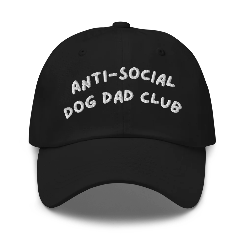 Anti-social dog dad club hat