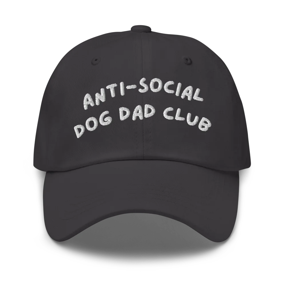 Anti-social dog dad club hat