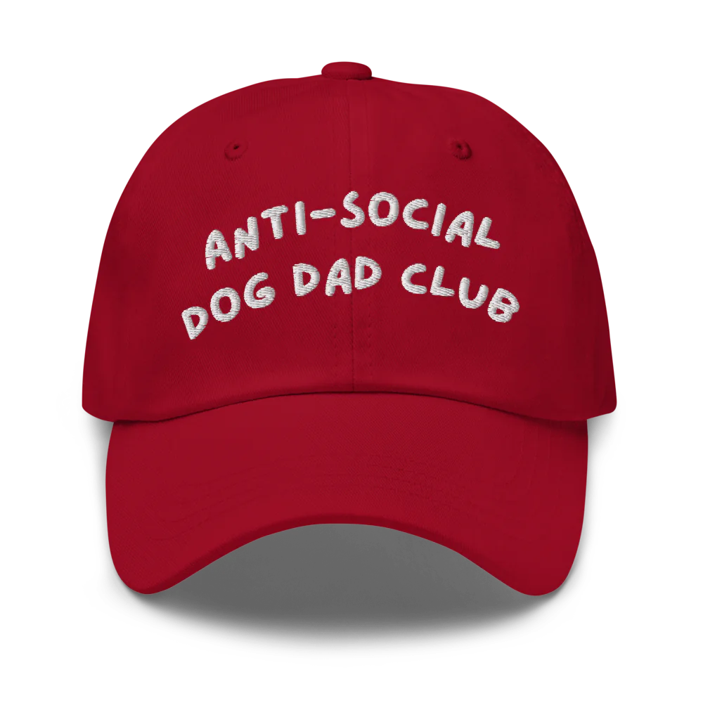 Anti-social dog dad club hat