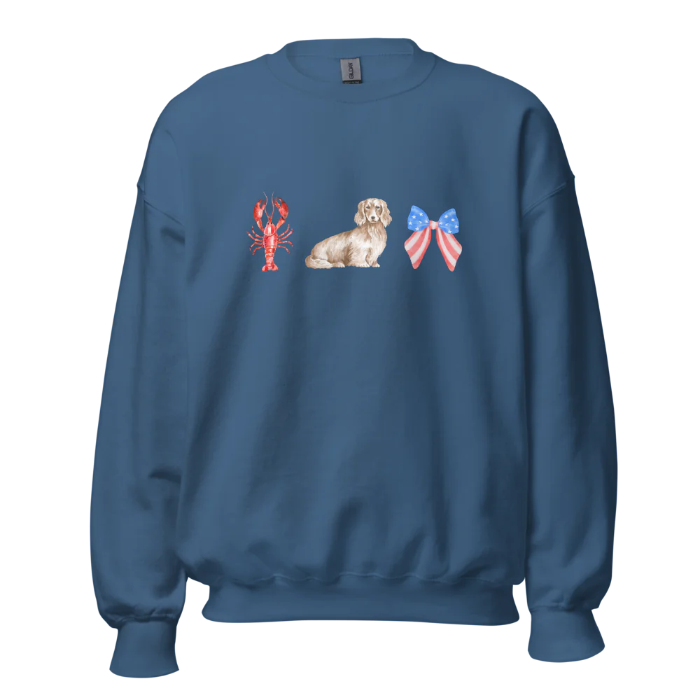 American Summer Dachshund Sweatshirt