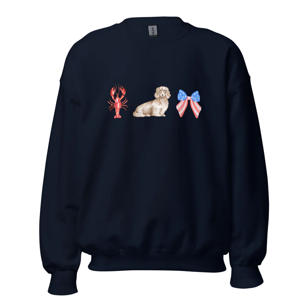American Summer Dachshund Sweatshirt