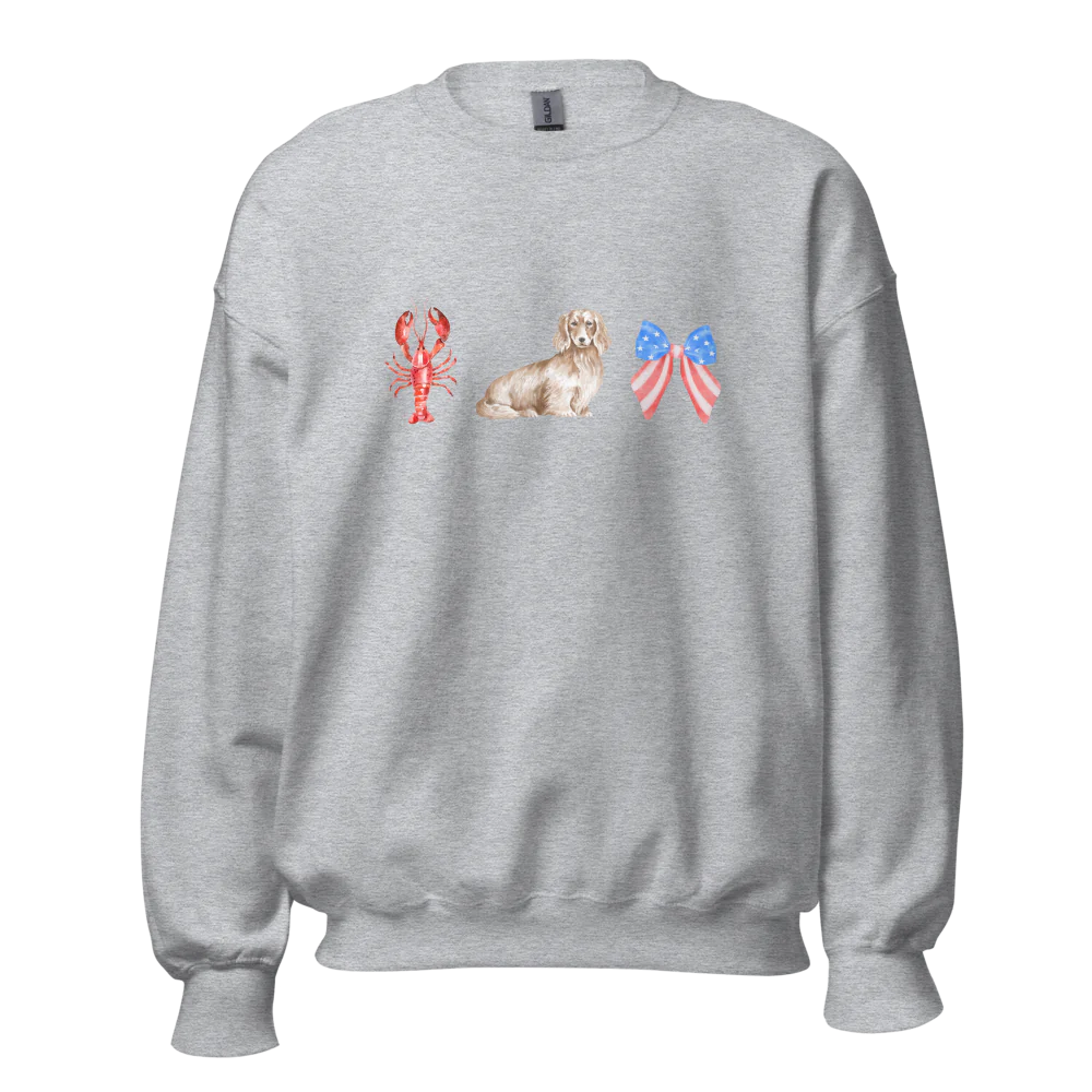 American Summer Dachshund Sweatshirt