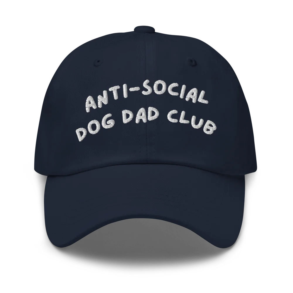 Anti-social dog dad club hat