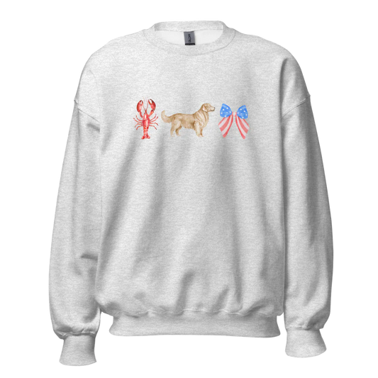 American Summer Golden Retriever Sweatshirt