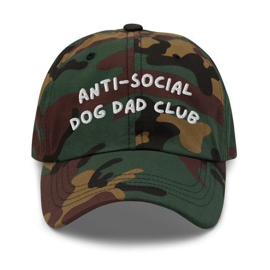 Anti-social dog dad club hat