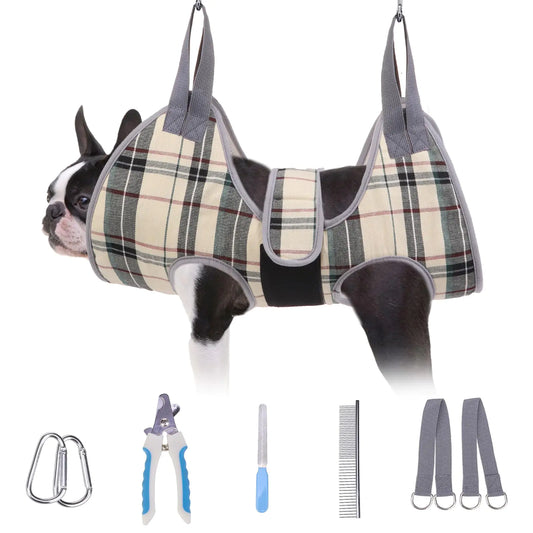 BEAUTYZOO Dog Grooming Hammock for Small Dogs
